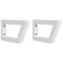 Estante de lavabo de pared de acero y madera maciza de roble von , Badezimmerwaschtische - Ref: Foro24-3302338, Preis: 81,07 ...