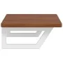 Estante de lavabo de pared de acero y madera maciza de roble von , Badezimmerwaschtische - Ref: Foro24-3302346, Preis: 77,90 ...