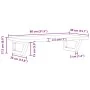 Estante de lavabo de pared de acero y madera maciza de roble von , Badezimmerwaschtische - Ref: Foro24-3302346, Preis: 77,90 ...