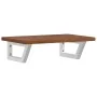 Estante de lavabo de pared de acero y madera maciza de roble von , Badezimmerwaschtische - Ref: Foro24-3302350, Preis: 73,11 ...