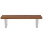 Estante de lavabo de pared de acero y madera maciza de roble von , Badezimmerwaschtische - Ref: Foro24-3302350, Preis: 73,11 ...