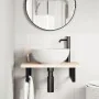 Estante de lavabo de pared de acero y madera maciza de roble von , Badezimmerwaschtische - Ref: Foro24-3302333, Preis: 65,33 ...