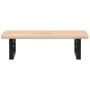 Estante de lavabo de pared de acero y madera maciza de roble von , Badezimmerwaschtische - Ref: Foro24-3302333, Preis: 65,33 ...