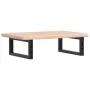 Estante de lavabo de pared de acero y madera maciza de roble von , Badezimmerwaschtische - Ref: Foro24-3302333, Preis: 65,33 ...