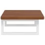 Estante de lavabo de pared de acero y madera maciza de roble de , Tocadores de baño - Ref: Foro24-3302344, Precio: 82,05 €, D...