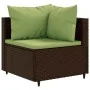 Set muebles de jardín 6 piezas y cojines ratán sintético marrón by , Garden sets - Ref: Foro24-3308166, Price: 404,91 €, Disc...