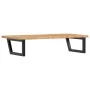 Estante de lavabo de pared de acero y madera maciza de roble de , Tocadores de baño - Ref: Foro24-3302399, Precio: 121,39 €, ...