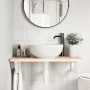 Soportes estante de lavabo 2 unidades trapecio acero blanco by , Supports and crossbars - Ref: Foro24-4007277, Price: 31,69 €...
