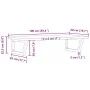 Estante de lavabo de pared de acero y madera maciza de haya von , Badezimmerwaschtische - Ref: Foro24-3302435, Preis: 109,03 ...