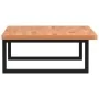 Estante de lavabo de pared de acero y madera maciza de haya von , Badezimmerwaschtische - Ref: Foro24-3302449, Preis: 97,77 €...