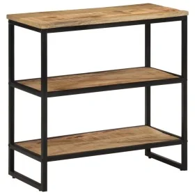 Mesa consola madera maciza de mango rugosa 70x35x70 cm by , Side tables - Ref: Foro24-374074, Price: 111,32 €, Discount: %