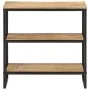 Mesa consola madera maciza de mango rugosa 70x35x70 cm by , Side tables - Ref: Foro24-374074, Price: 111,32 €, Discount: %