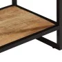 Mesa consola madera maciza de mango rugosa 70x35x70 cm by , Side tables - Ref: Foro24-374074, Price: 111,32 €, Discount: %