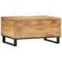 Mesa de centro de madera maciza de mango rugosa 80x51x40 cm | Foro24.es | Tu tienda online para hogar, jardín y más Foro24.es