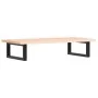 Estante de lavabo de pared de acero y madera maciza de roble de , Tocadores de baño - Ref: Foro24-3302545, Precio: 72,58 €, D...