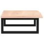Estante de lavabo de pared de acero y madera maciza de roble de , Tocadores de baño - Ref: Foro24-3302545, Precio: 72,58 €, D...