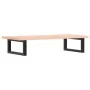 Estante de lavabo de pared de acero y madera maciza de roble de , Tocadores de baño - Ref: Foro24-3302545, Precio: 72,58 €, D...