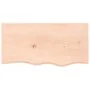 Estante de lavabo de pared de acero y madera maciza de roble de , Tocadores de baño - Ref: Foro24-3302547, Precio: 73,81 €, D...