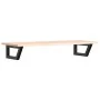 Estante de lavabo de pared de acero y madera maciza de roble von , Badezimmerwaschtische - Ref: Foro24-3302551, Preis: 83,09 ...