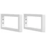 Estante de lavabo de pared de acero y madera maciza de roble by , bathroom vanities - Ref: Foro24-3302564, Price: 86,08 €, Di...