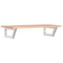 Estante de lavabo de pared de acero y madera maciza de roble by , bathroom vanities - Ref: Foro24-3302566, Price: 85,66 €, Di...