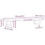 Estante de lavabo de pared de acero y madera maciza de roble by , bathroom vanities - Ref: Foro24-3302570, Price: 88,98 €, Di...