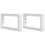 Estante de lavabo de pared de acero y madera maciza de roble by , bathroom vanities - Ref: Foro24-3302572, Price: 60,06 €, Di...
