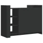 Aparador de madera de ingeniería negro 100x35x75 cm de , Aparadores - Ref: Foro24-848410, Precio: 119,44 €, Descuento: %