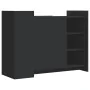 Aparador de madera de ingeniería negro 100x35x75 cm de , Aparadores - Ref: Foro24-848410, Precio: 119,44 €, Descuento: %