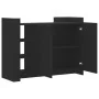 Aparador de madera de ingeniería negro 100x35x75 cm de , Aparadores - Ref: Foro24-848410, Precio: 119,44 €, Descuento: %