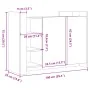 Aparador de madera de ingeniería negro 100x35x75 cm de , Aparadores - Ref: Foro24-848410, Precio: 119,44 €, Descuento: %