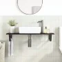 Estante de lavabo de pared de acero y madera maciza de roble von , Badezimmerwaschtische - Ref: Foro24-3302591, Preis: 70,11 ...