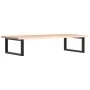 Estante de lavabo de pared de acero y madera maciza de roble von , Badezimmerwaschtische - Ref: Foro24-3302601, Preis: 103,79...