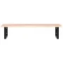 Estante de lavabo de pared de acero y madera maciza de roble von , Badezimmerwaschtische - Ref: Foro24-3302601, Preis: 103,79...