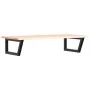 Estante de lavabo de pared de acero y madera maciza de roble von , Badezimmerwaschtische - Ref: Foro24-3302603, Preis: 100,67...