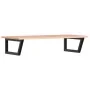 Estante de lavabo de pared de acero y madera maciza de roble von , Badezimmerwaschtische - Ref: Foro24-3302615, Preis: 109,06...
