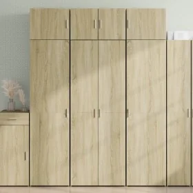 Aparador alto madera de ingeniería roble Sonoma 70x42,5x185 cm by , Sideboards - Ref: Foro24-3281422, Price: 202,60 €, Discou...