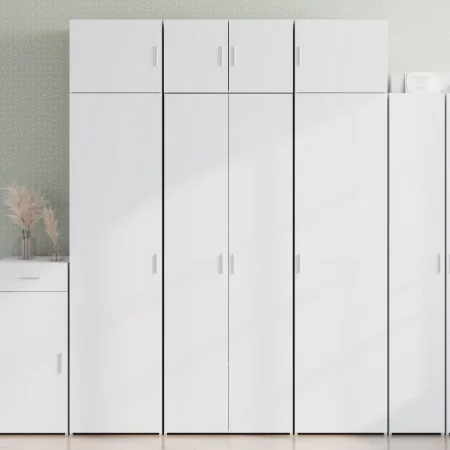 Aparador alto madera de ingeniería blanco 70x42,5x185 cm de , Aparadores - Ref: Foro24-3281420, Precio: 202,12 €, Descuento: %