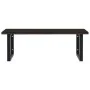 Estante de lavabo de pared de acero y madera maciza de roble by , bathroom vanities - Ref: Foro24-3302657, Price: 86,35 €, Di...