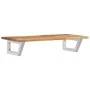 Estante de lavabo de pared acero y madera maciza de acacia by , bathroom vanities - Ref: Foro24-3302719, Price: 74,34 €, Disc...
