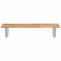 Estante de lavabo de pared acero y madera maciza de acacia by , bathroom vanities - Ref: Foro24-3302719, Price: 74,34 €, Disc...