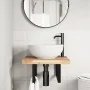 Estante de lavabo de pared acero y madera maciza de acacia de , Tocadores de baño - Ref: Foro24-3302765, Precio: 90,36 €, Des...
