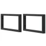 Estante de lavabo de pared acero y madera maciza de acacia de , Tocadores de baño - Ref: Foro24-3302765, Precio: 90,36 €, Des...