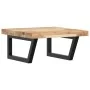 Estante de lavabo de pared acero y madera maciza de acacia de , Tocadores de baño - Ref: Foro24-3302767, Precio: 88,35 €, Des...