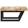Estante de lavabo de pared acero y madera maciza de acacia de , Tocadores de baño - Ref: Foro24-3302767, Precio: 88,35 €, Des...