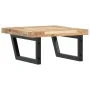 Estante de lavabo de pared acero y madera maciza de acacia de , Tocadores de baño - Ref: Foro24-3302767, Precio: 88,35 €, Des...