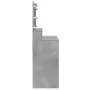 Tocador con luces LED gris hormigón 80x41x134,5 cm de , Tocadores para dormitorios - Ref: Foro24-848188, Precio: 141,67 €, De...