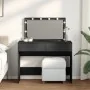 Tocador con luces LED negro 100x40x120 cm by , Bedroom Dressers - Ref: Foro24-848207, Price: 156,61 €, Discount: %