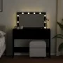 Tocador con luces LED negro 100x40x120 cm by , Bedroom Dressers - Ref: Foro24-848207, Price: 156,61 €, Discount: %