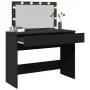 Tocador con luces LED negro 100x40x120 cm by , Bedroom Dressers - Ref: Foro24-848207, Price: 156,61 €, Discount: %